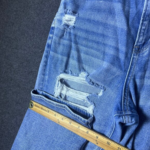 AMERICAN EAGLE Jeans  14 Highest Rise 90s Boyfriend Distressed Destroy Drapey - Picture 7 of 10